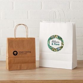 Design Photo Printed Custom Paper Bag for business branding Kuwait with handle