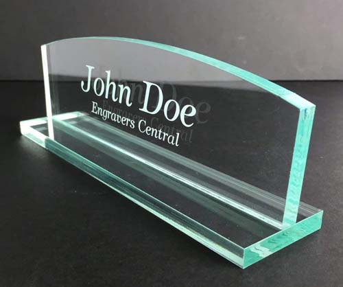 Buy Personalized Office Glass Like Acrylic Desk Name Plate Online