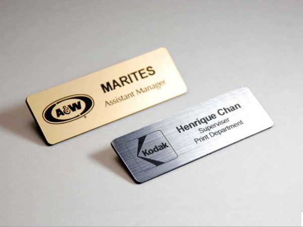 personalized printed metal plate badges in Kuwait